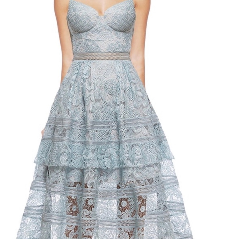 Self portrait paisley lace midi dress!